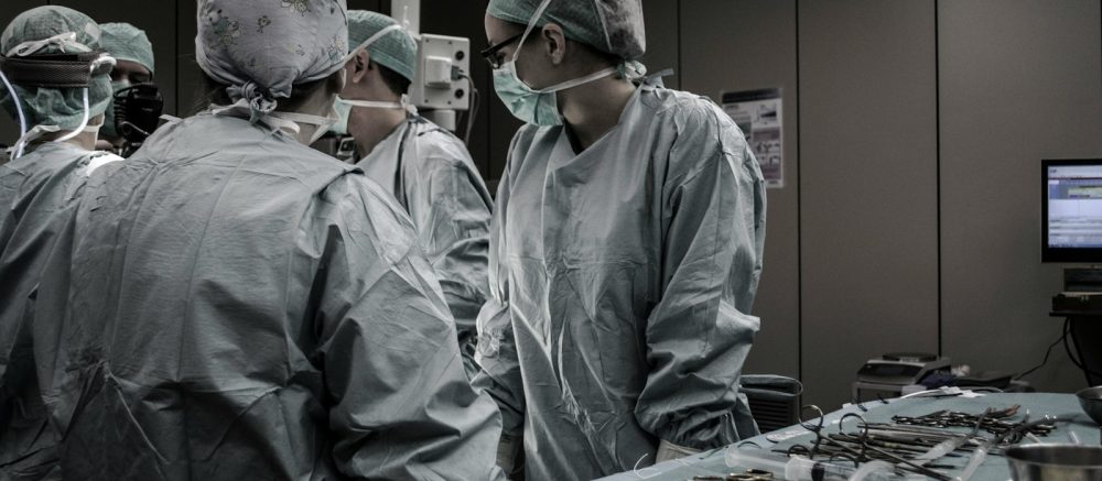 medical professionals working